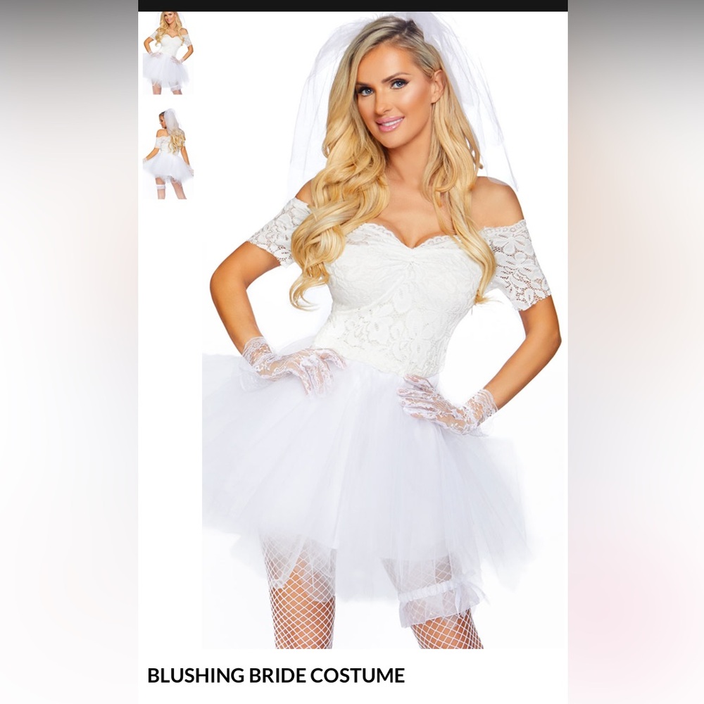 Blushing bride costume. Brand new never worn still in packaging size s/m
